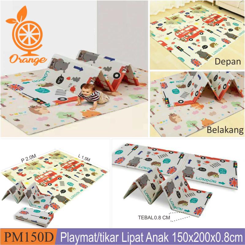 Playmat Premium Anak Bayi Lipat Tebal 1cm Double 2 Ukuran 150X200 HOME WALLPAPER SHOP-4