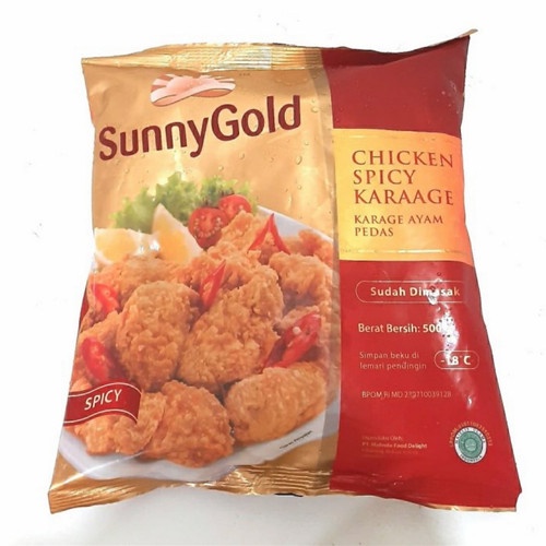 

Sunny Gold Chicken Spicy Karage pedas 500 gr
