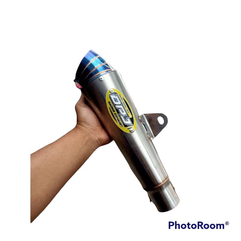 slincer knalpot DPJ jigsaw ujung blue d50mm saringan separo setengah gahar bukan cts fantera BSS