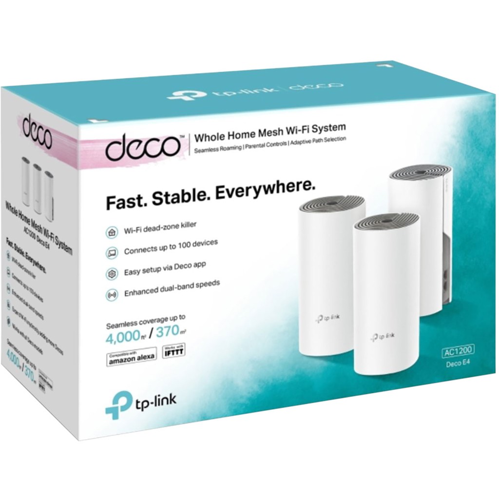 TP-LINK Deco E4 AC1200 3Pack Whole Home Mesh WiFi System Tplink 3 Pack