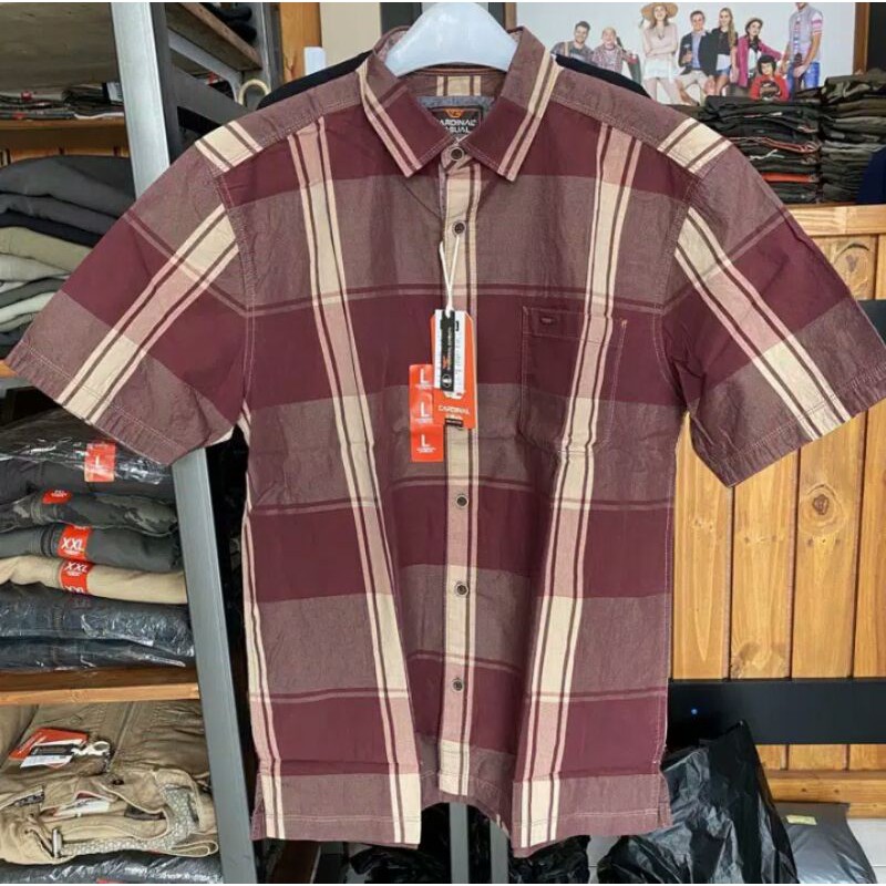 CARDINAL KEMEJA PENDEK 100% ORIGINAL PRIA