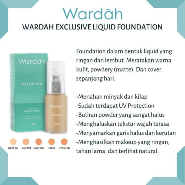 ❤️GROSIR❤️ Wardah Exclusive Liquid Foundation