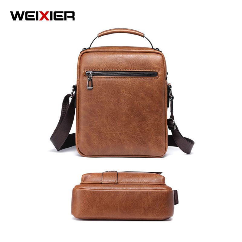 Tas Selempang WEIXIER 8642 Man Messenger Bag Tas Pria Kulit Premium Anti Air