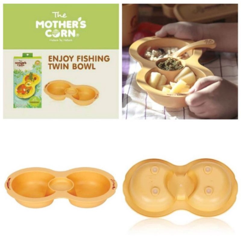 MOTHER'S CORN Enjoy Fishing Twin Bowl