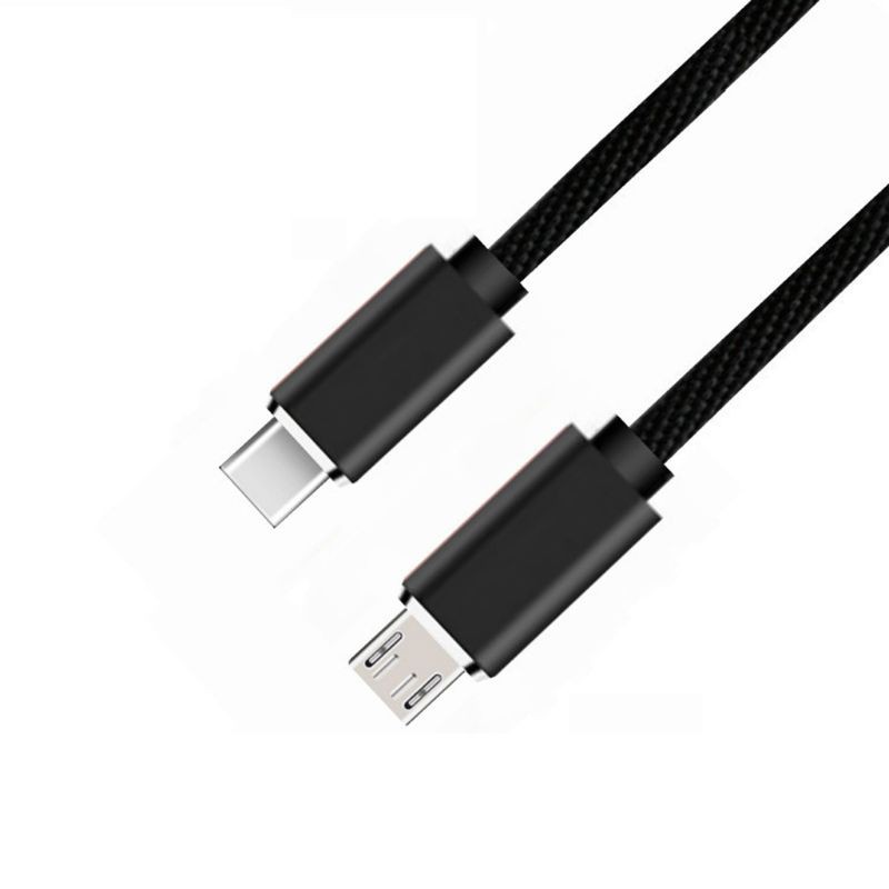 Vivi Kabel Data / Charger Otg Usb Tipe C Ke Micro Usb Male