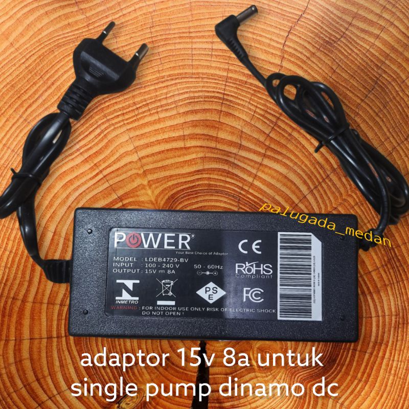adaptor laptop adapter power supply untuk dinamo dc pompa air dc single pump atau dual pump double p