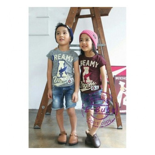 setelan jeans anak perempuan EButy 24-2 GIRL warna maroon