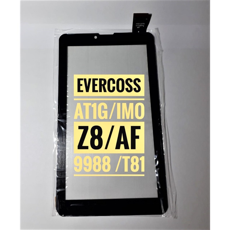 Kaca TouchScreen Touch Screen TS Layar Sentuh TAB EVERCOSS CROSS AT1G UP - IMO Z8 AF9988 T81 (7&quot;) ORI BLACK WHITE