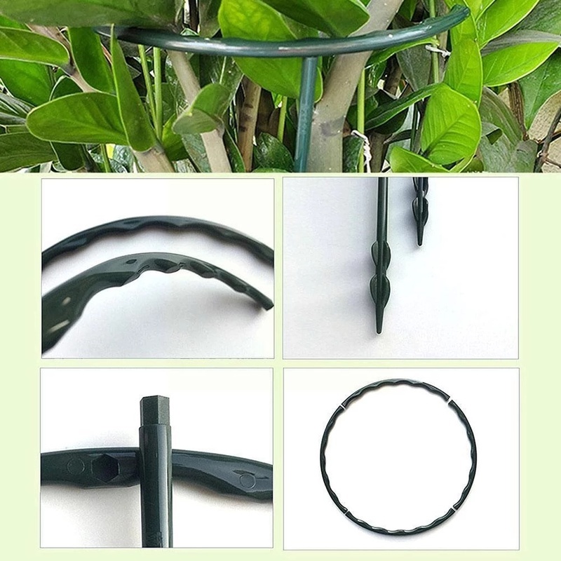 [Garden Plant Support Cage ][ Half Round Flower Holder Stake ][Plastic Flower Pot][ Climbing Trellis Orchard Rod Gardening Bonsai Tool][Plastic Green House Orchard Rod]