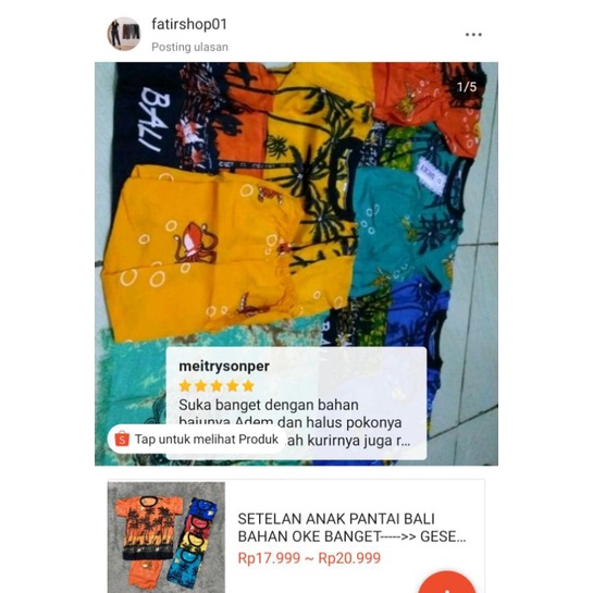 SETELAN ANAK PANTAI BALI BAHAN OKE BANGET-----&gt;&gt; GESER GAMBAR