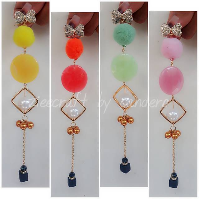 CANTIK !! BROS DAGU JUNTAI PANDORA POMPOM GIOK MUTIARA