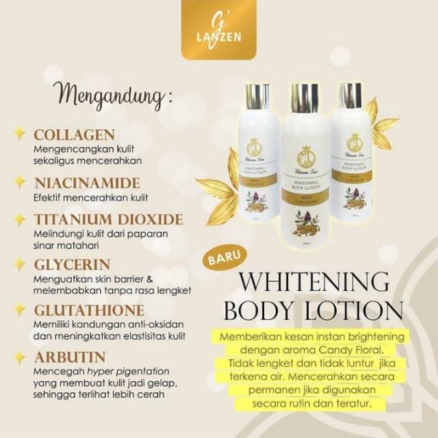 Buy 1 Get 1 free Whitening Body Lotion Glanzen Lux
