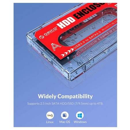 ITSTORE Casing Hard Disk External enclosure ORICO 2580U3 2.5 Inch USB 3.0 Case HDD 2580 Garansi Resmi 2 Tahun