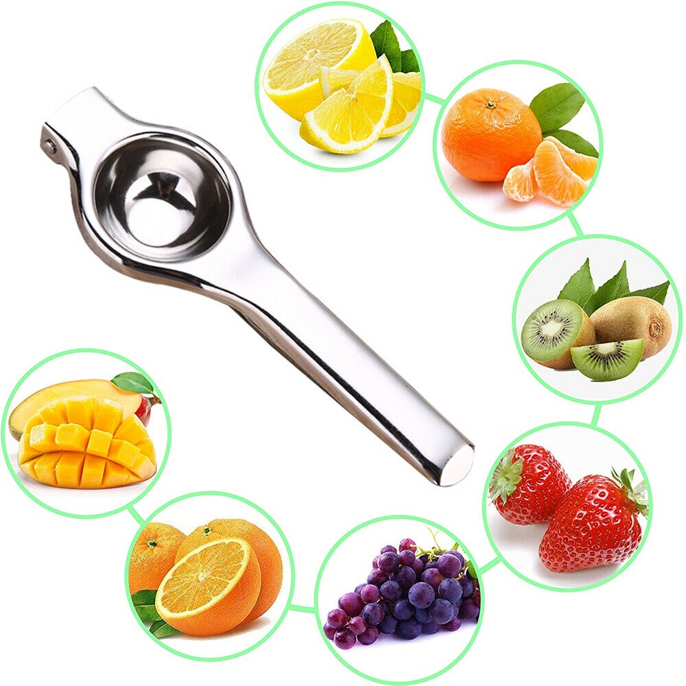 Stainless Steel Lemon Fruits Squeezer / Hand Pressure Orange Juicer