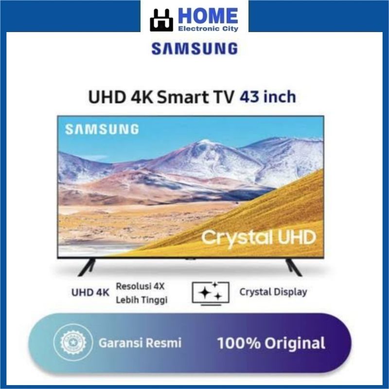SAMSUNG 43TU8000 Crystal UHD 4K Smart TV 43 Inch UA43TU8000 GARANSI RESMI