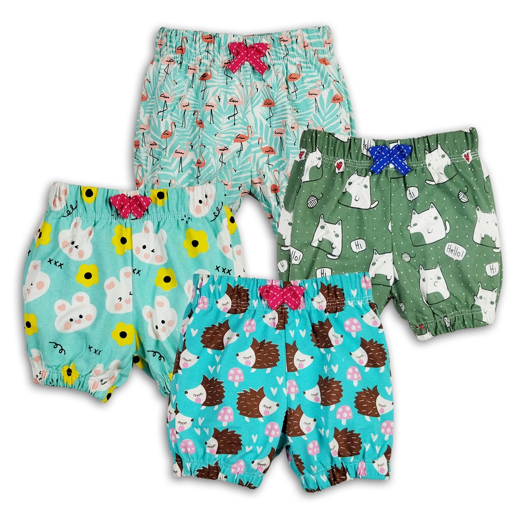 Bearhug Celana Pendek Bayi Perempuan Premium Full Printing XCD6 Cardet 6-18 Bulan-3
