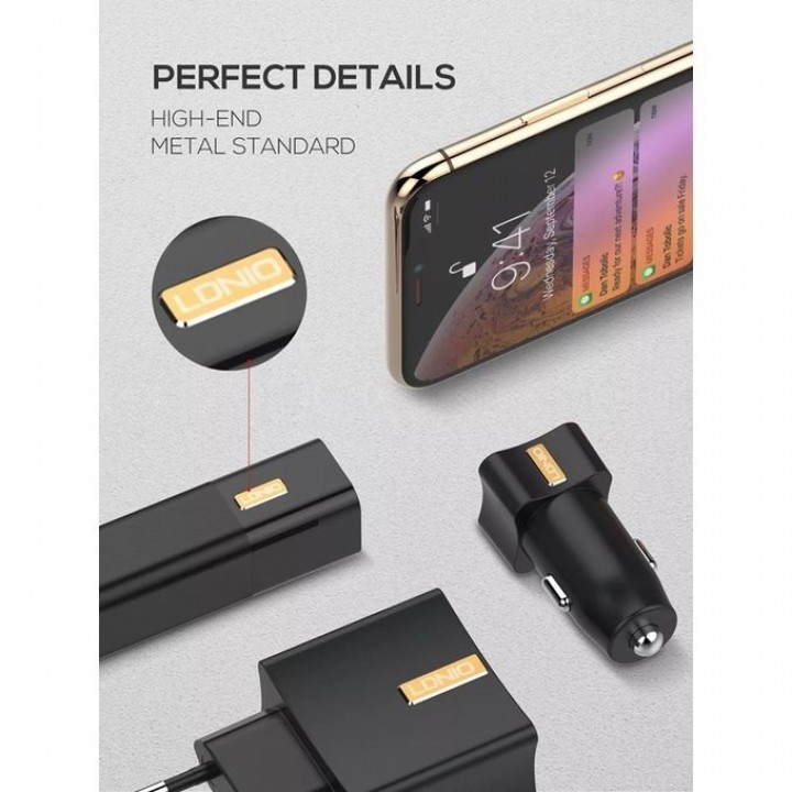 LDNIO CC200 - 3 in 1 Mobile Charging Kit with Turbo Power Engine