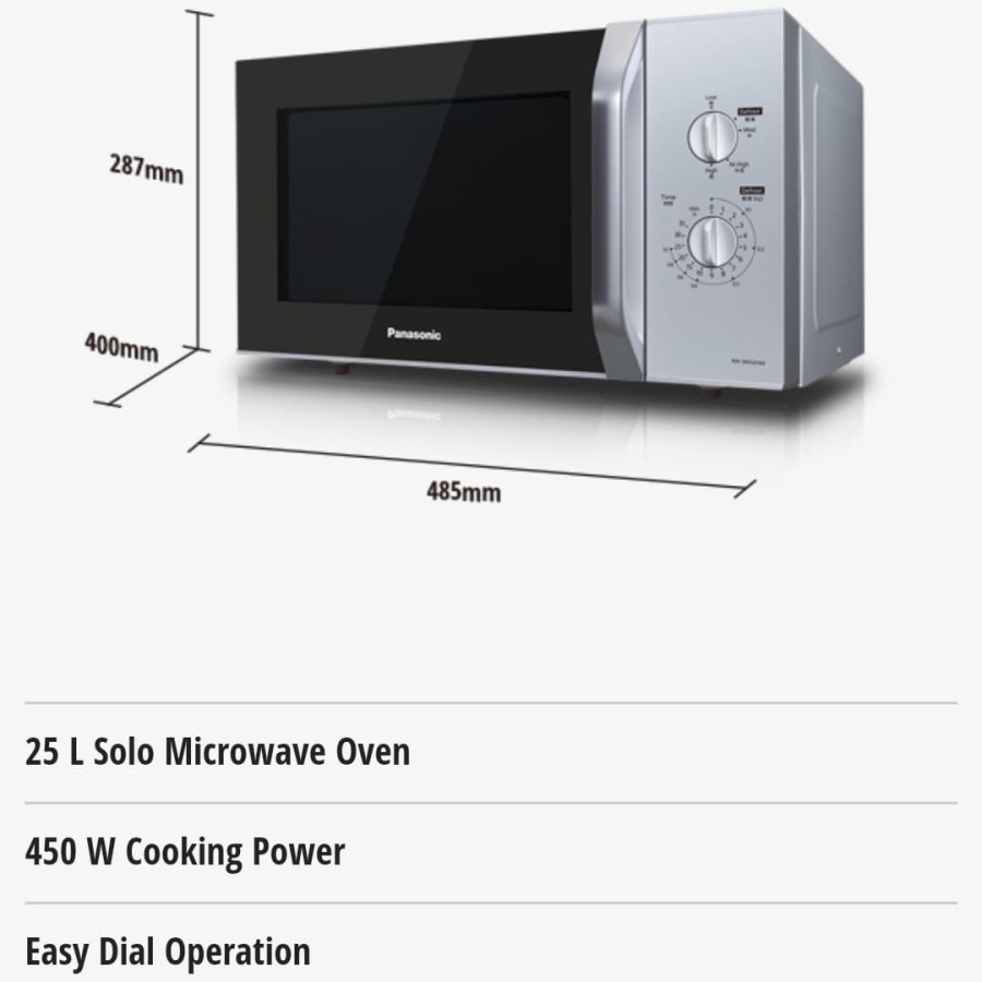 PANASONIC NN-SM32HMTTE Microwave Oven Low Watt NNSM32 SM32