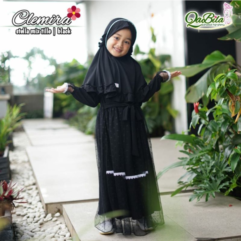 CLEMYRA BY QABILA gamis anak branded terbaru
