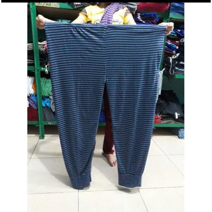 CELANA ALADIN PANJANG MOTIF SALUR JUMBO WARNA KIRIM RANDOM