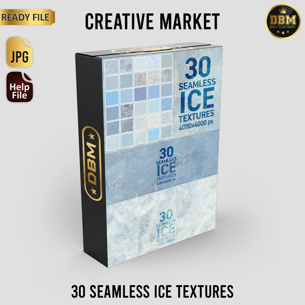 30 Seamless Ice Textures - JPEG Ultra HD