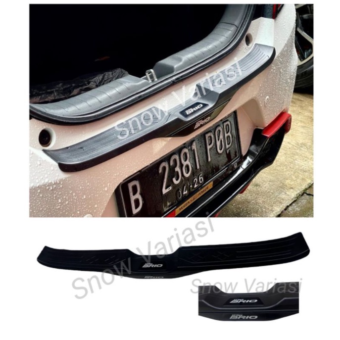 Sill Plate Sillplate Belakang All New Brio 2018 2020 2021 Hitam Activo Reflektor