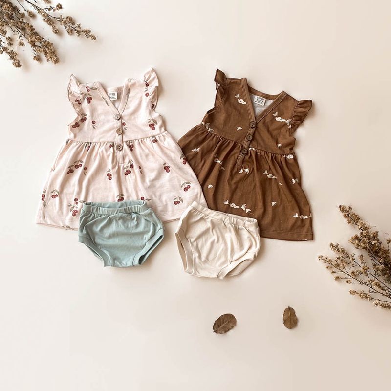 BohoBaby RUFFLE DRESS / BohoPanna Boho Dress Anak 0-3Y (With Bloomer) 4-6Y (Without Bloomer)