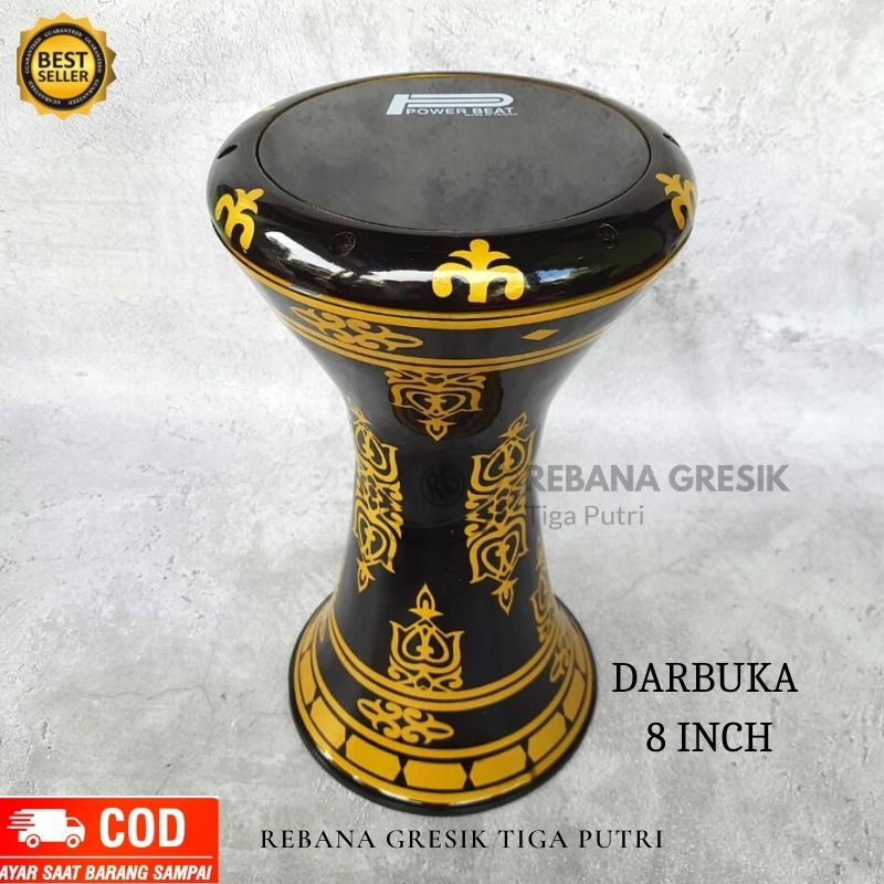 DARBUKA CALTY ALUMUNIUM COR UKURAN 8 IN