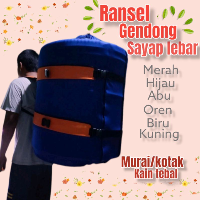 TALI TAS RANSEL GENDONG SANGKAR BURUNG MURAI SAYAP LEBAR TEBAL DNR