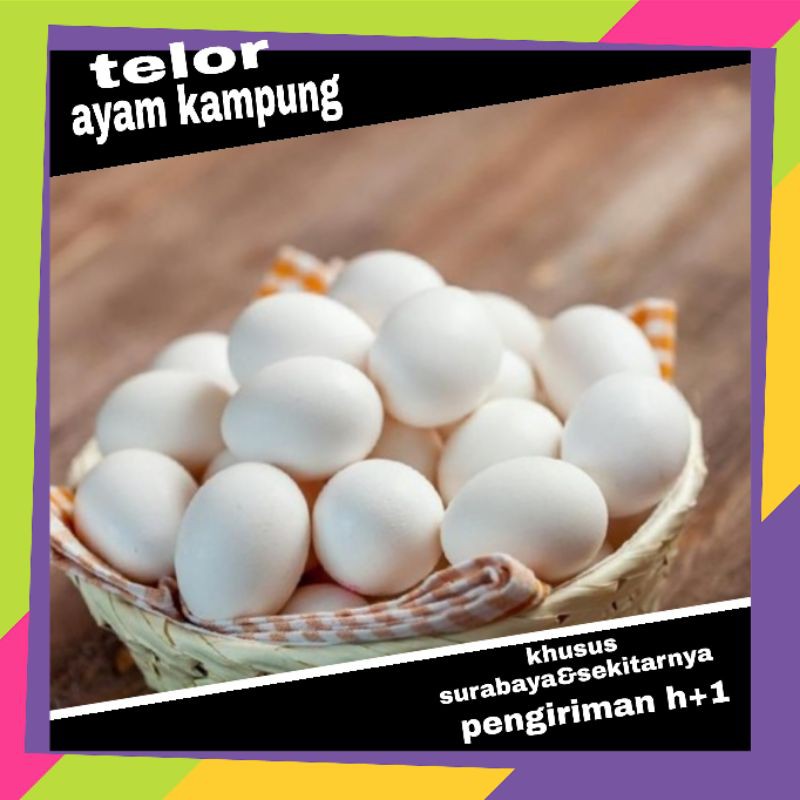 

telur telor ayam kampung perpack (4butir) || sayur online murah surabaya