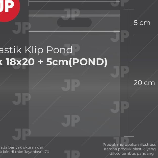 

Plastik Klip Pond Oval Bening 18x20 +5(POND) (isi 100 lembar)