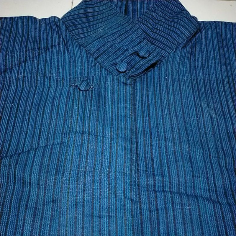 BAJU ATASAN ADAT JAWA SURJAN LURIK BIRU SURJAN LURIK ABU DEWASA SURJAN LURIK PRIA BAJU ADAT JAWA