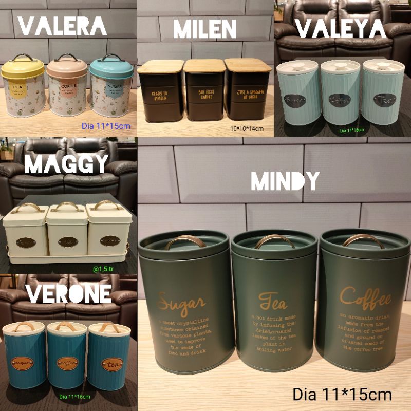 INFORMA Canister set / Stoples set / Tempat teh gula kopi