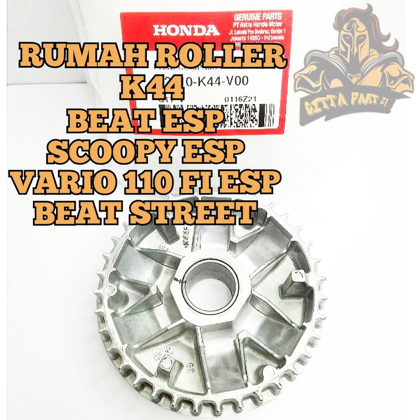 RUMAH ROLLER 100% ASLI ORIGINAL HONDA AHM K44 KUALITAS ASLI ORIGINAL HONDA AHM PRESISI TIDAK BUNYI BAHAN BERKUALITAS NO 1 DAN DIAJMIN AWET BEAT ESP , BEAT POP , BEAT SPORTY , BEAT STREET , SCOOPY ESP