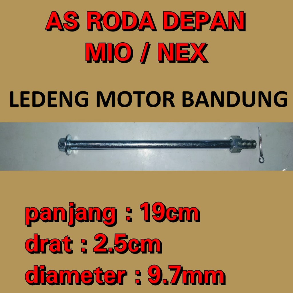 As Roda Depan Mio Nex Lama Kualitas Bagus Kuat