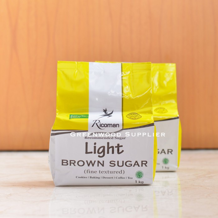 

Ricoman Light Brown Sugar - 1KG Terlaris