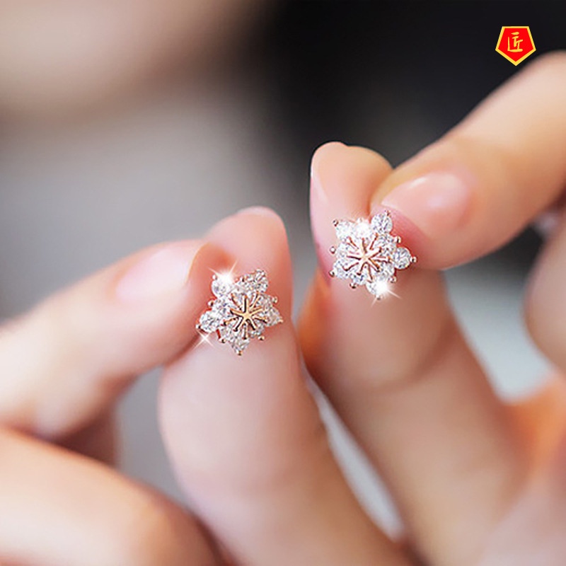 [Ready Stock]Small Cute Fashion Flower Stud Earrings for Women