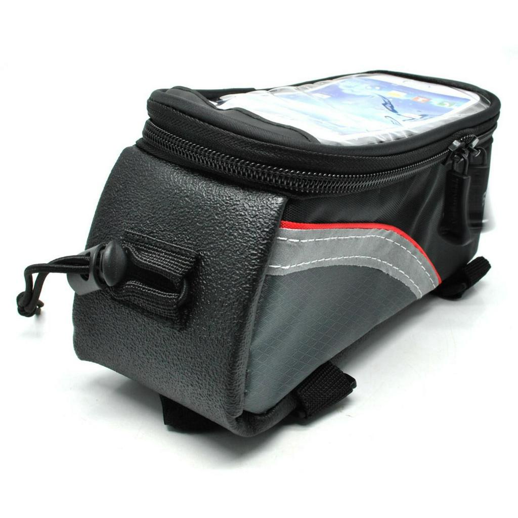 Tas Sepeda Roswheel Waterproof Frame Bag Bike Anti Air Debu Warna Hitam Portable Gadget Smartphone