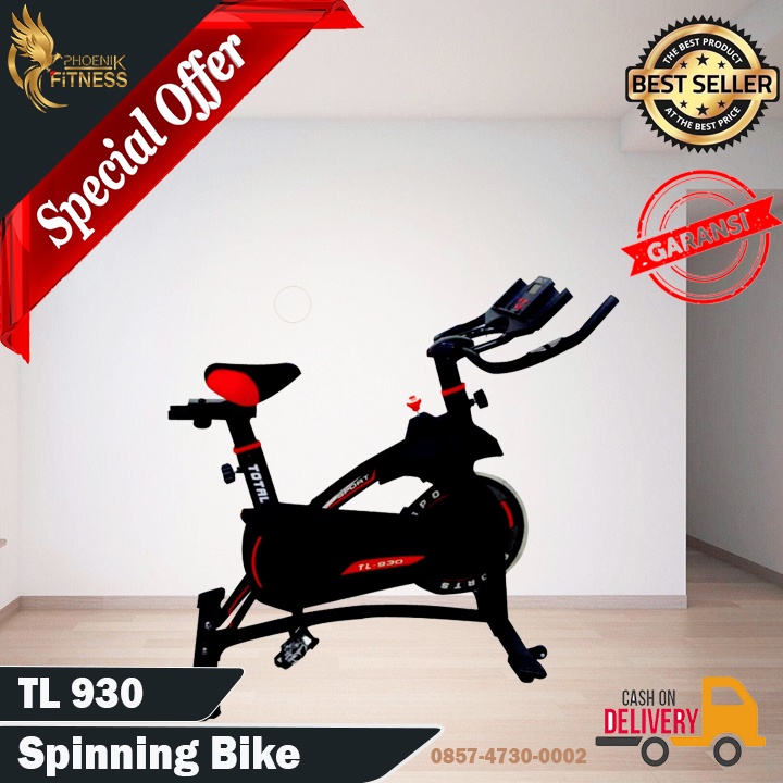 Sepeda Statis TL930 | TL 930 Spinning Bike TOTAL FITNESS Sepeda Olahraga Road bike