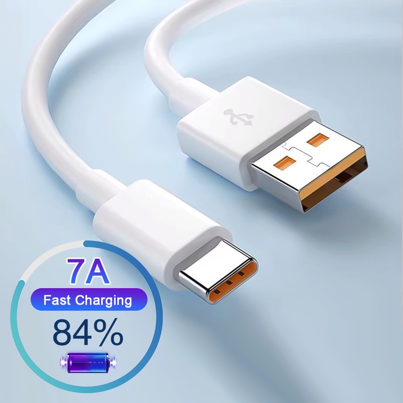 7a 0.25-2M Kabel Data / Charger Usb Type-C Fast Charging Untuk Samsung / Huawei / Xiaomi