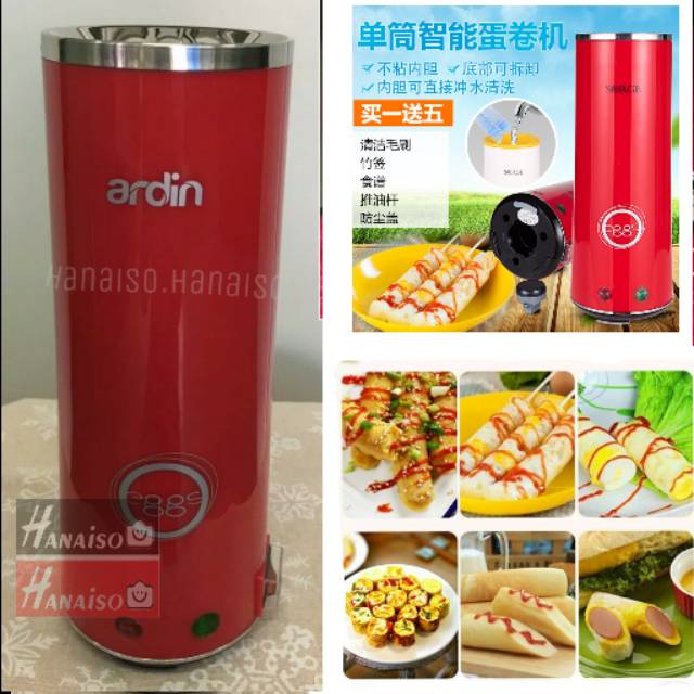 Termurah MEDAN GOJEK HANAISO Original Stainless Mesin sosis telur sostel egg roll Maker 1 LUBANG Egg Master