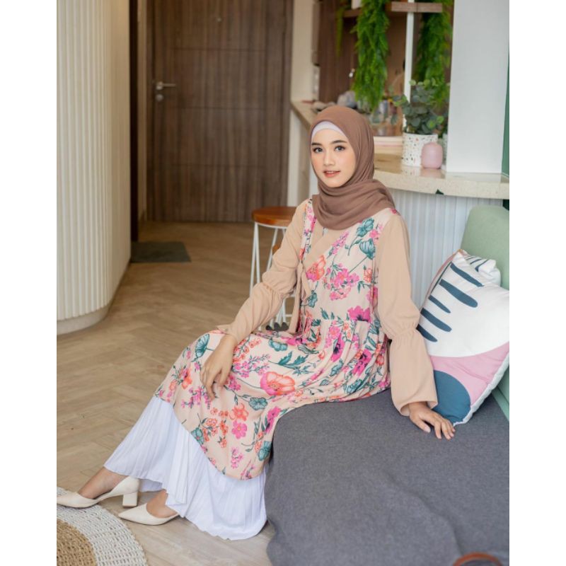 Dresssofia Hanbok Tunic Floral Magnolia