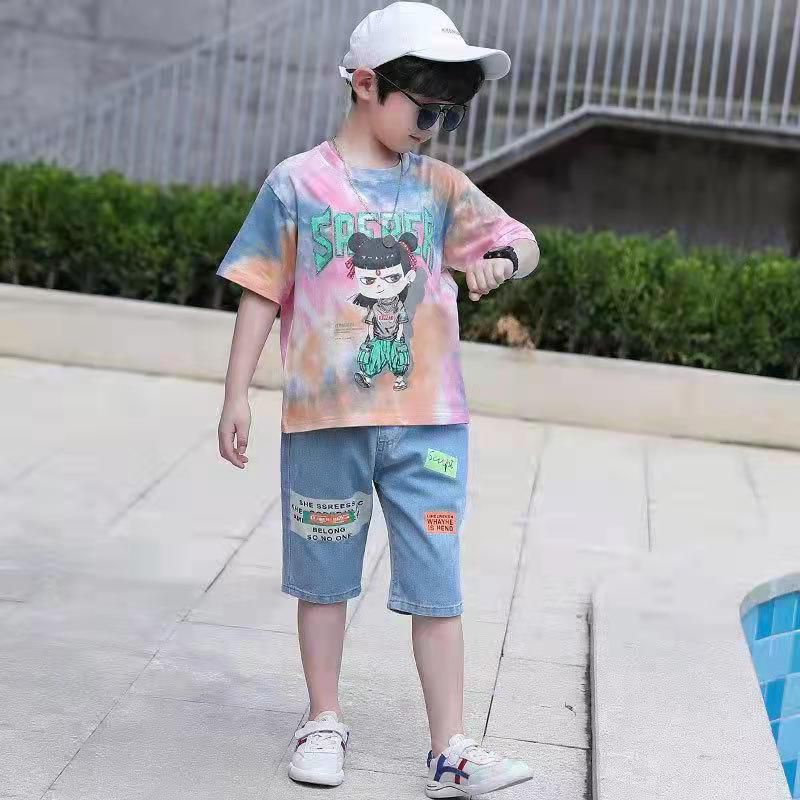 (LOLI-JKT) BOY-57 STELAN ANAK COWOK NACA TIE DYE SIZE 100-160