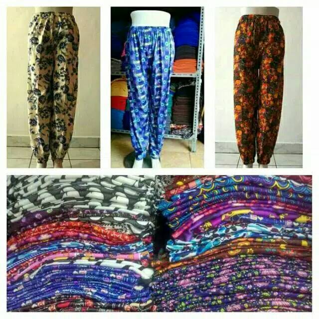 Celana Panjang Santai Harian Ban Motif / Celamis Aladin Ban Motif Size Standar &amp; Jumbo