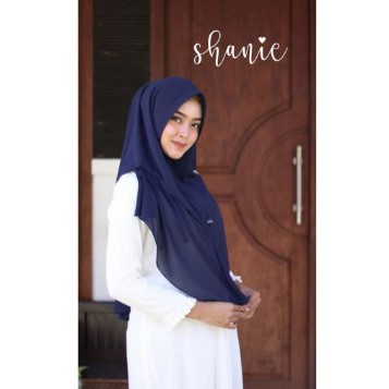 Khimar Kamala Navy (Free Mini Gold) Premium by Shanie