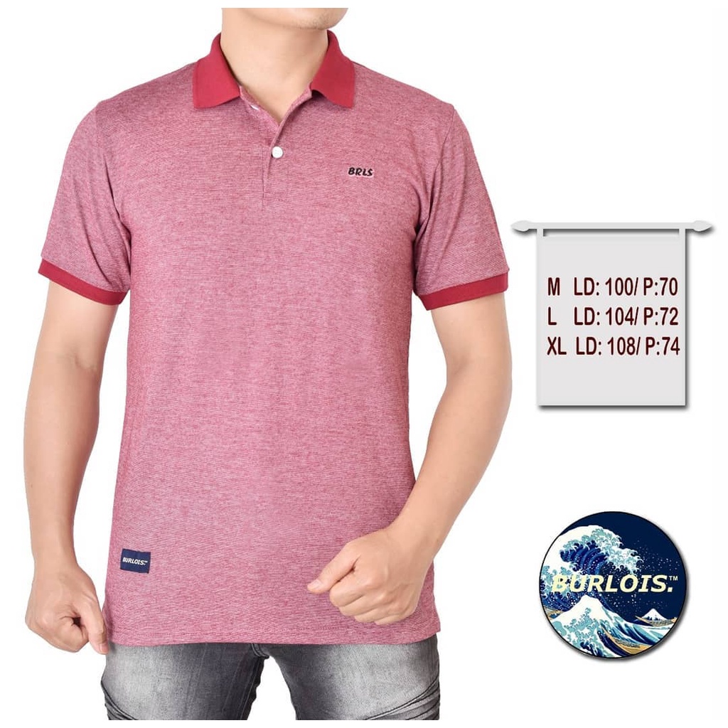 Burlois Store Kaos Kerah Pria Gerimis Polo Shirt Gerimis Premium Original