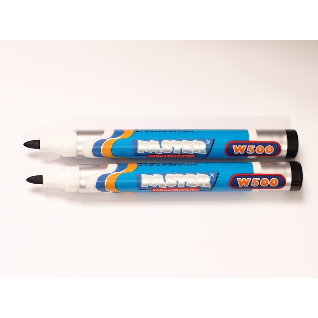 

Faster W500 Whiteboard Marker isi 12 pcs. 6 PCS Black and 6 pcs blue