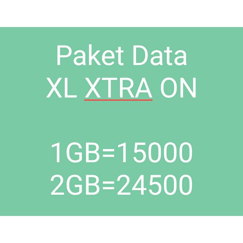 Paket Data XL Xtra On
