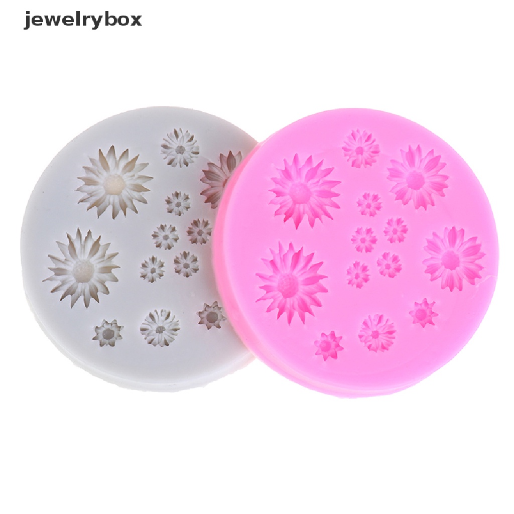 Cetakan Kue Bentuk Bunga Daisy Bahan Silikon Untuk Dekorasi Pernikahan