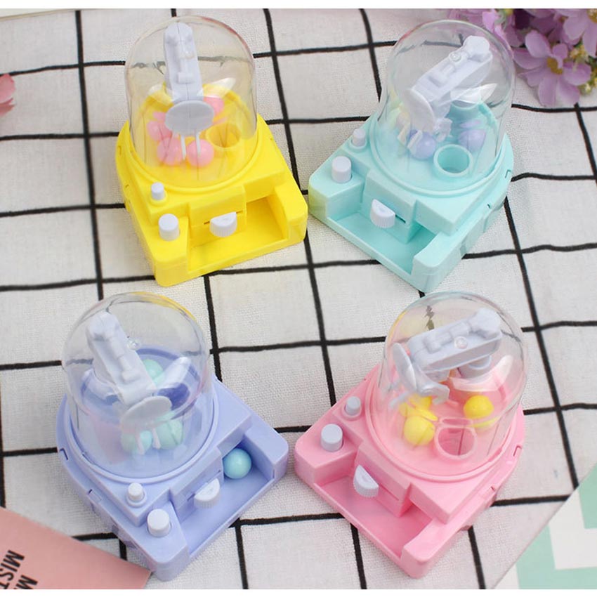 Mainan Mesin Capit Permen/Boneka Ukuran Mini untuk Anak/Hadiah Mainan Interaktif